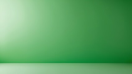 Serene Minimalist Photography with Vibrant Green Background