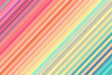 Obraz premium Vibrant diagonal stripes in pastel colors