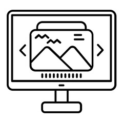 Fototapeta premium portfolio icon