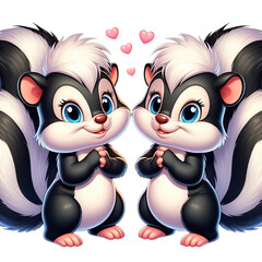 Fototapeta premium squirrel striped, black and white