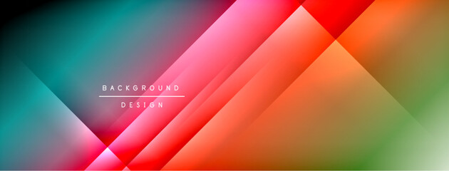 Dynamic shadow lines with gradient colors geometric background