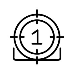 countdown timer icon, new year illustration, new year icon - simple black line art of countdown timer, symbolizing new year celebrations  new year vector 