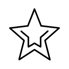 Obraz premium gold star icon, new year illustration, new year icon - simple black line art of gold star, symbolizing new year celebrations new year vector 