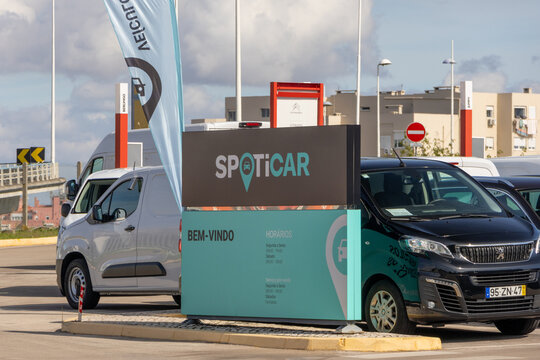 Spoticar dealership showcasing vehicles and welcoming customers in portugal