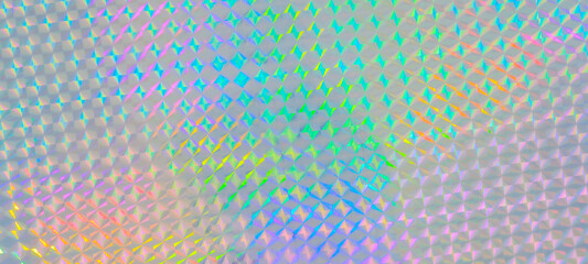 Holographic rainbow foil iridescent texture abstract hologram background