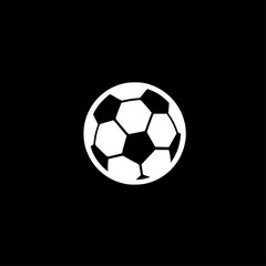 Fototapeta premium Soccer - Black and White Isolated Icon - Vector illustration