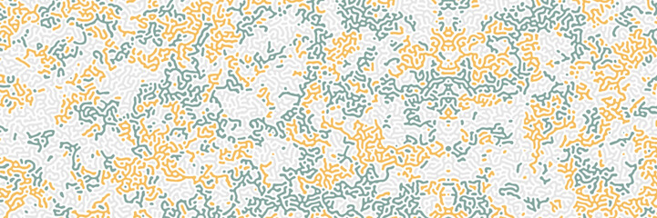 Reaction-diffusion turning seamless pattern. Colorful design.