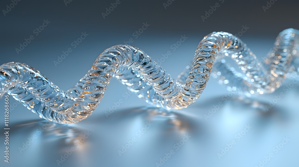 Poster exploring dna structure in a scientific lab macro shot modern environment with clear focus
