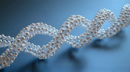 Dynamic dna structure representation laboratory setting scientific illustration close-up concept