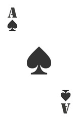 Ace of Spades Playing Card Design