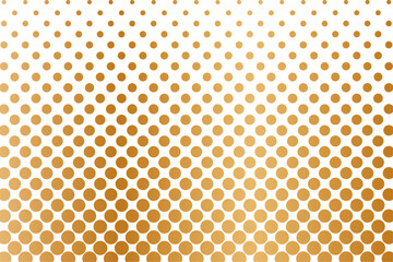 ゴールドグラデーションのハーフトーン背景イラスト