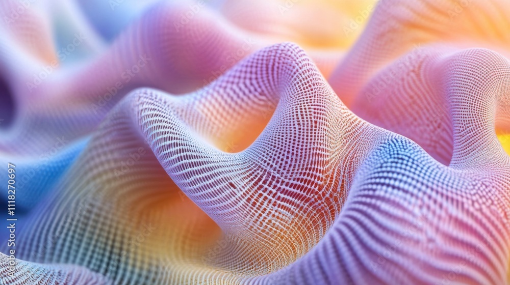 Poster colorful spirals emerge in a dynamic pattern, embodying quantum concepts. the fluid textures create 