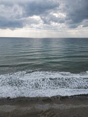 waves on the beach