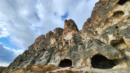 Byzantine Rock Monastery in Kirkinler locality in Iscehisar district of Afyonkarahisar province in...