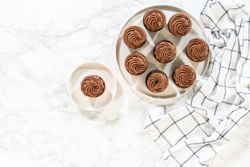 Baking Chocolate Cupcakes with Decadent Chocolate Frosting
