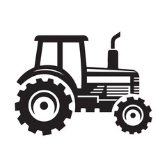 farming tractor icon logo agriculture.