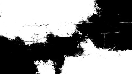 Destroyed grunge scratches plaster on aged painted brushed surface vector. Rough grunge pattern design.