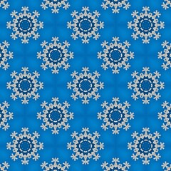 Christmas Festive Winter Holiday Seamless Pattern | Joyful Snowflakes, Gifts, and Ornaments | Perfect for Wrapping Paper, Textiles, and Digital Design