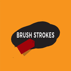 Black Brush strokes isolated on white background Brush strokes grunge vector art illustration.
