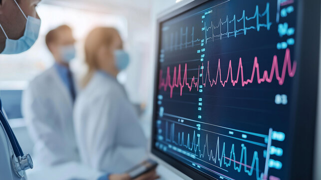 Heart rate variability HRV concept. Conceptual image illustrating heart rate variability, showcasing its significance in health and wellness. Perfect for medical and wellness-related content.