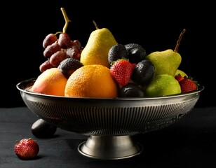 Frutas fuente vintage