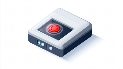 Fototapeta premium Modern Car Alarm System Icon for Vehicle Security Solutions