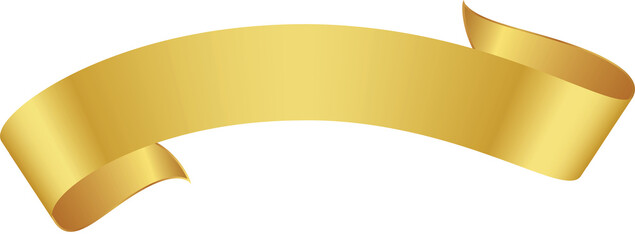 Gold Ribbon Banner
