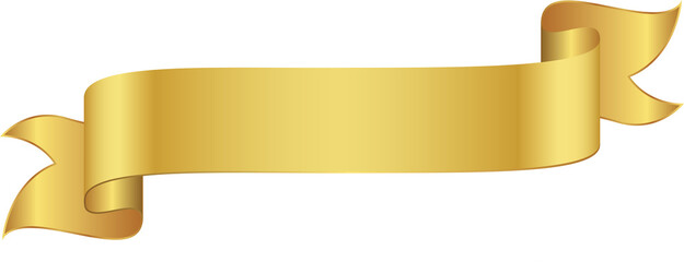 Gold Ribbon Banner
