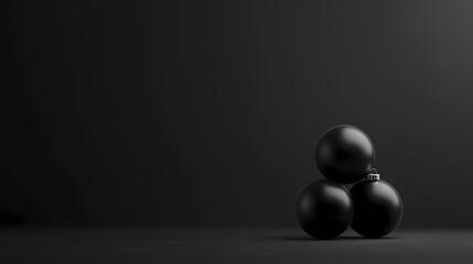 A minimalist black background, ideal for showcasing products or artwork, emphasizing simplicity and elegance. Void. Illustration