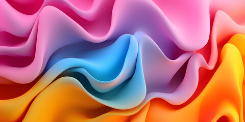 Vibrant Abstract Design with Wavy Lines