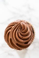 Baking Chocolate Cupcakes with Decadent Chocolate Frosting