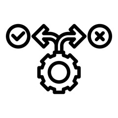 Decision making icon