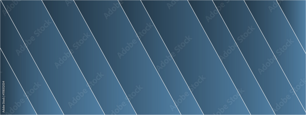 Aufkleber Gradient Blue Abstract background of lines in shades of Light .Paper shine and layer element vector for presentation. Can be used for invitation,poster,geometric landscape,rings ,websites