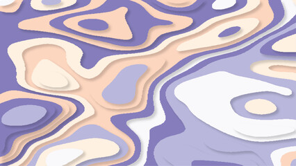 Abstract colorful 3d papercut background vector. Soft color designable papercut background.