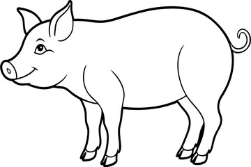 illustration of a boar
