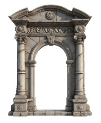 Stone Archway PNG - High-Resolution Transparent Image of Ancient Stone Arched Architecture for Artistic Designs, Graphics, and Illustrations - Download Architectural PNG Stock Photo