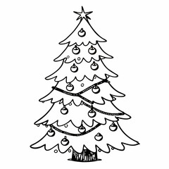 christmas tree vector