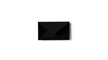 Black Envelope Illustration on a White Background &ndash; Elegant and Classic Design