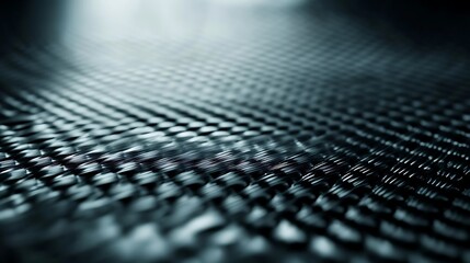 Abstract Woven Dark Grey Fiber Texture