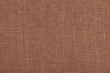 Smooth texture of Mocha Mousse color of year 2025 linen fabric. Template for design