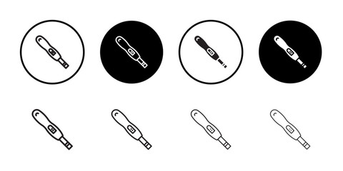 Pregnancy test icon Line Art Logo set © Krupal