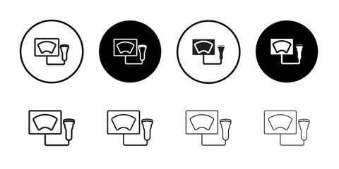 Ultrasound icon Line Art Logo set