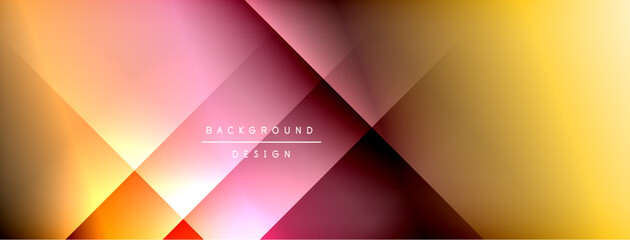 Fototapeta premium Colorful gradient with lines made of shadow and light. Creative background