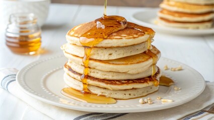 pancakes with honey
