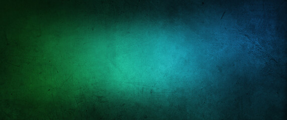Blue green concrete wall