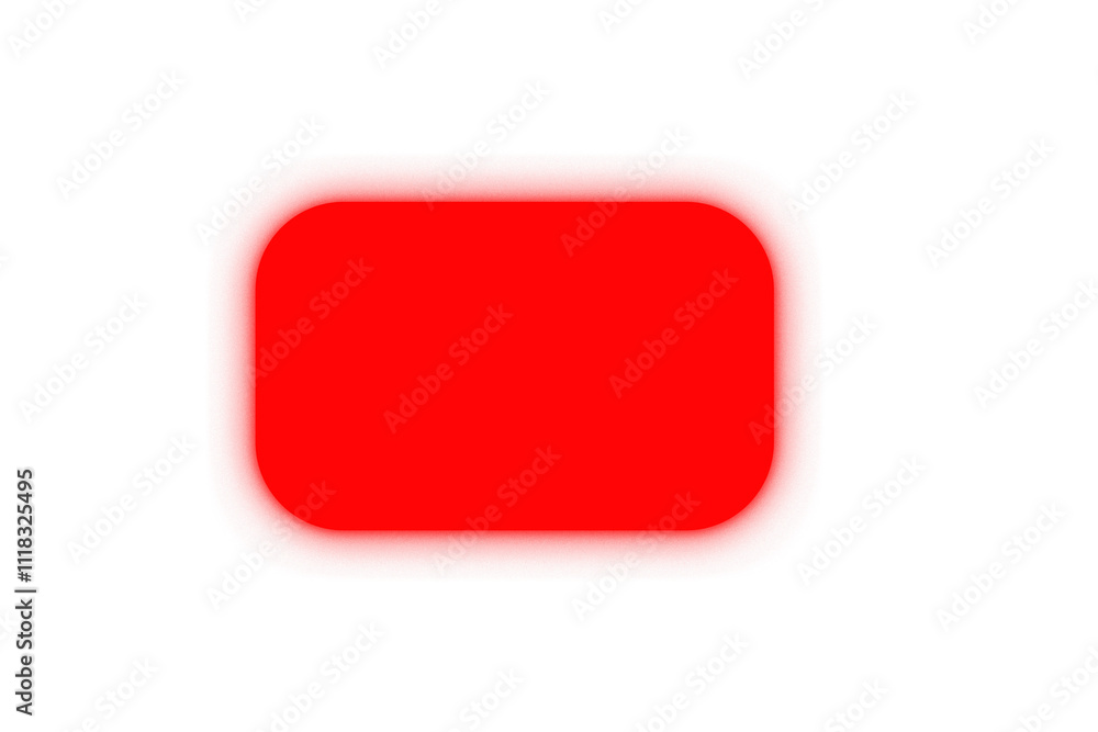 Poster rounded glowing rectangle button