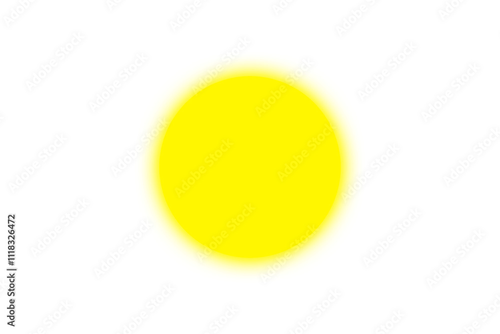 Poster glowing circle button