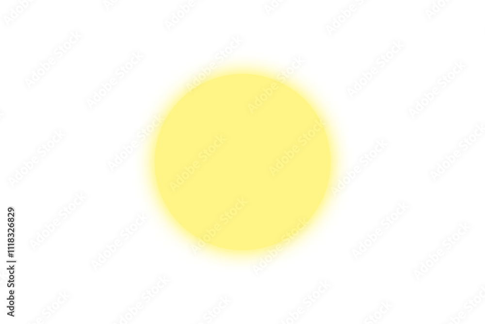 Poster glowing circle button blank label