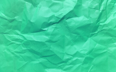 Illustration abstract green color crumpled paper texture background vector. Crumpled paper texture abstract background.
