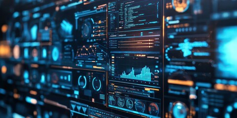 A close-up of a data strategy report featuring key performance indicators and analytics metrics.